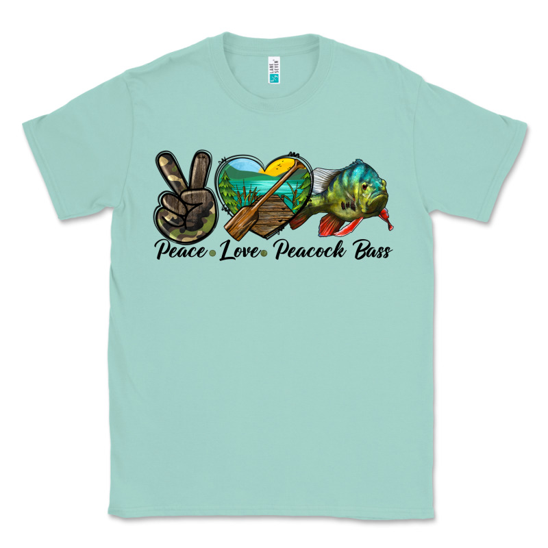 Peace Love Peacock Bass Classic Tee by LillyAllenDesigns | Teevron