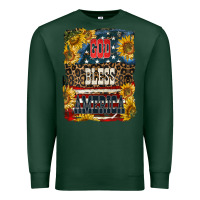 Sports Green Western God Bless America 4th of July Premium Sweatshirt - LillyAllenDesigns