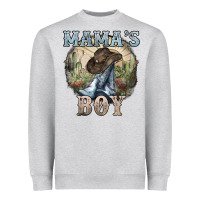 Mama's Boy Western Cowboy Boots Cactus Heavyweight Sweatshirt | Teevron