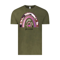 Vintage Olive Valentines Day Rainbow, Valentines Day Rainbow Cowhide, Vintage Tee - Bettercallsaul