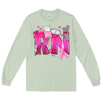 Matcha Breast Cancer RN Registered Nurse Long Sleeve Tee - texasbilliewilder