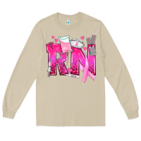 Mushroom Breast Cancer RN Registered Nurse Long Sleeve Tee - texasbilliewilder