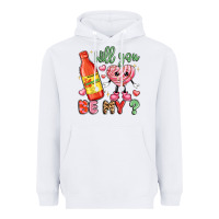 White will you be my Heavyweight Hoodie - LillyAllenDesigns