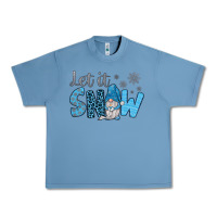 Pebble Blue let it snow Urban Heavy Tee - JahusDesignShop