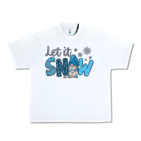 White let it snow Urban Heavy Tee - JahusDesignShop