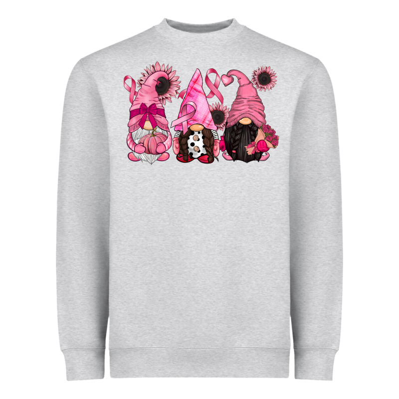 Breast Cancer Gnomes Heavyweight Sweatshirt by CowGirlArtShop | Teevron