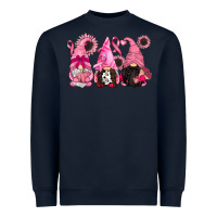 Navy breast cancer gnomes Heavyweight Sweatshirt - CowGirlArtShop