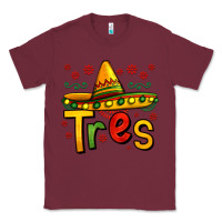 Burgundy tres my third mexican birthday Classic Tee - Jasminsmagicworld