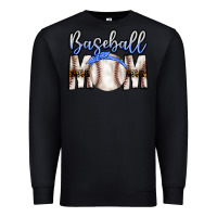 Black Baseball Mom Premium Sweatshirt - CowhideDigitalArt
