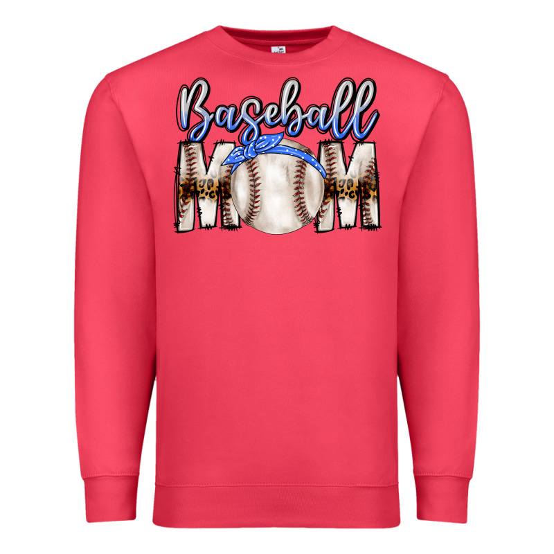 Baseball Mom Premium Sweatshirt by CowhideDigitalArt | Teevron