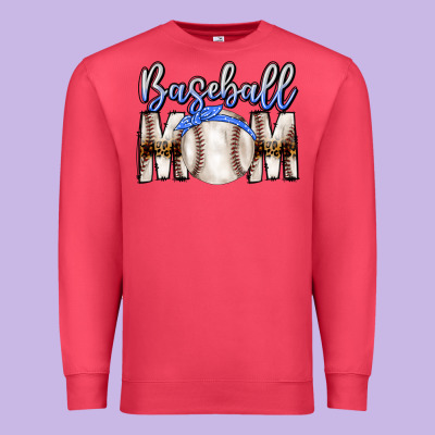 Baseball Mom Premium Sweatshirt Designed By Cowhidedigitalart