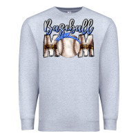 Heather Grey Baseball Mom Premium Sweatshirt - CowhideDigitalArt