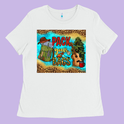 Pack Your Bags Ladies Tee Designed By Nancycooperartshop