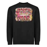 Black faith over fear breast cancer 12 inches 300 dpi Heavyweight Sweatshirt - CowGirlArtShop