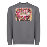 Storm faith over fear breast cancer 12 inches 300 dpi Heavyweight Sweatshirt - CowGirlArtShop