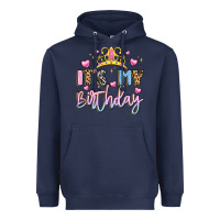 Navy its my birthday la Heavyweight Hoodie - LillyAllenDesigns