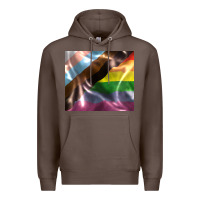 Coffee Pride flag Premium Hoodie - FaDigitalArtStudio