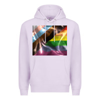 Lilac Pride flag Premium Hoodie - FaDigitalArtStudio
