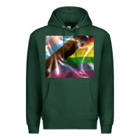 Sports Green Pride flag Premium Hoodie - FaDigitalArtStudio
