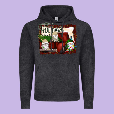 Happy Holidays Gnomes Christmas Truck Vintage Hoodie Designed By Bettercallsaul