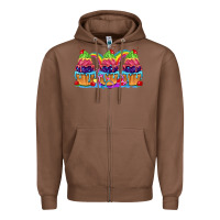 Chestnut Pride cupcake Zipper Hoodie - FaDigitalArtStudio