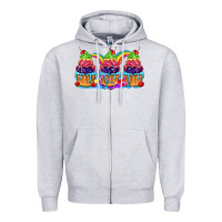 Heather Grey Pride cupcake Zipper Hoodie - FaDigitalArtStudio