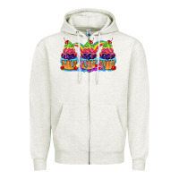 Oatmeal Heather Pride cupcake Zipper Hoodie - FaDigitalArtStudio
