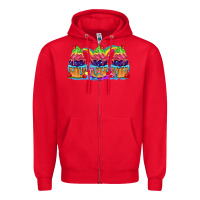 Red Pride cupcake Zipper Hoodie - FaDigitalArtStudio