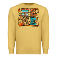 Antique Gold Fall Autumn Leopard Meme Premium Sweatshirt - LillyAllenDesigns