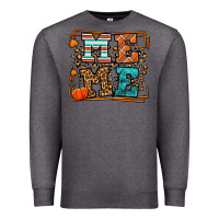 Charcoal Heather Fall Autumn Leopard Meme Premium Sweatshirt - LillyAllenDesigns