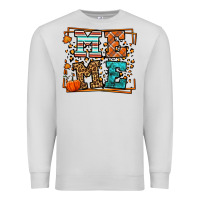 Dove Grey Fall Autumn Leopard Meme Premium Sweatshirt - LillyAllenDesigns