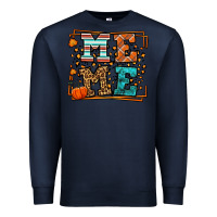 Navy Fall Autumn Leopard Meme Premium Sweatshirt - LillyAllenDesigns