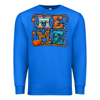 True Royal Fall Autumn Leopard Meme Premium Sweatshirt - LillyAllenDesigns