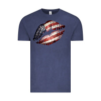 American Flag Lips Vintage Tee | Teevron