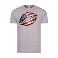 Vintage Zinc American Flag Lips Vintage Tee - Bettercallsaul