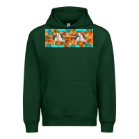 Forest Green Goat Family Fall Urban Hoodie - Artiststas