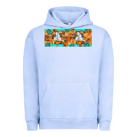 Pigment Grape Ice Goat Family Fall Urban Hoodie - Artiststas