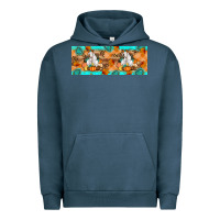 Pigment Midnight Navy Goat Family Fall Urban Hoodie - Artiststas