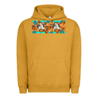 Pigment Peanut Butter Goat Family Fall Urban Hoodie - Artiststas