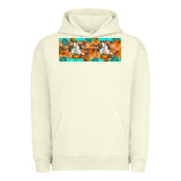 Pigment Pistachio Goat Family Fall Urban Hoodie - Artiststas