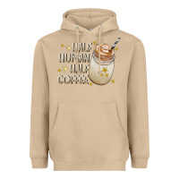 Mushroom Half Human Half Coffee Heavyweight Hoodie - CowhideDigitalArt
