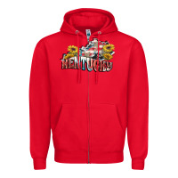 Red Kentucky 4th of July Zipper Hoodie - FaDigitalArtStudio