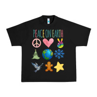 Black PEACE ON EARTH Urban Heavy Tee - Bettercallsaul