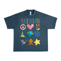 Midnight Navy PEACE ON EARTH Urban Heavy Tee - Bettercallsaul