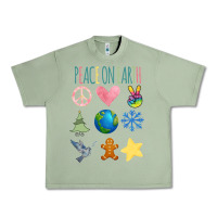 Oil Green PEACE ON EARTH Urban Heavy Tee - Bettercallsaul
