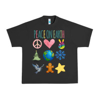Pigment Black PEACE ON EARTH Urban Heavy Tee - Bettercallsaul