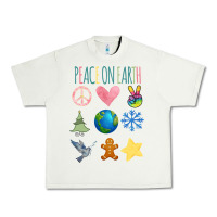 Pistachio PEACE ON EARTH Urban Heavy Tee - Bettercallsaul