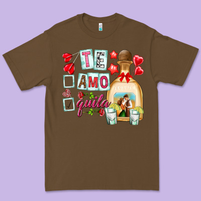 Te Amo Te Quila Premium Tee Designed By Nancycooperartshop
