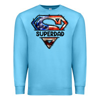 Ocean Blue American Super Dad Premium Sweatshirt - LillyAllenDesigns