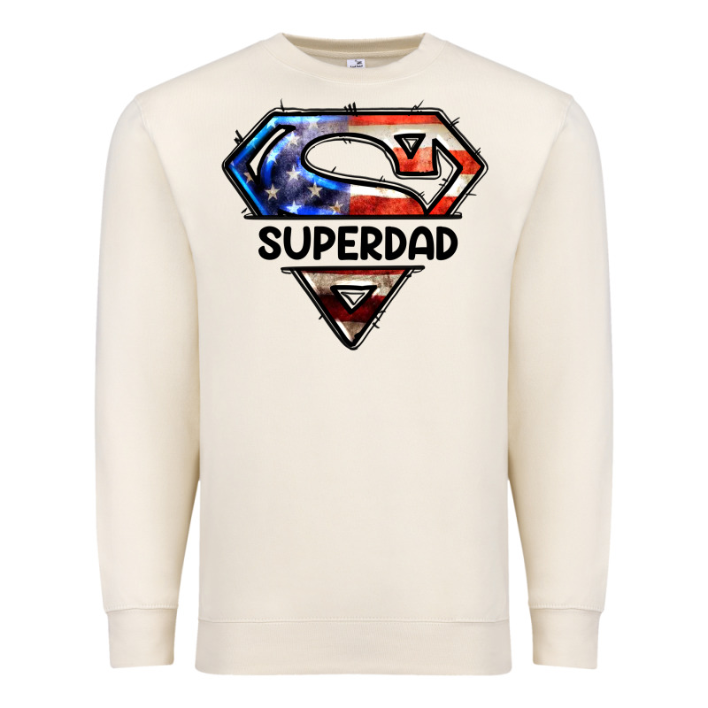 American Super Dad Premium Sweatshirt by LillyAllenDesigns | Teevron